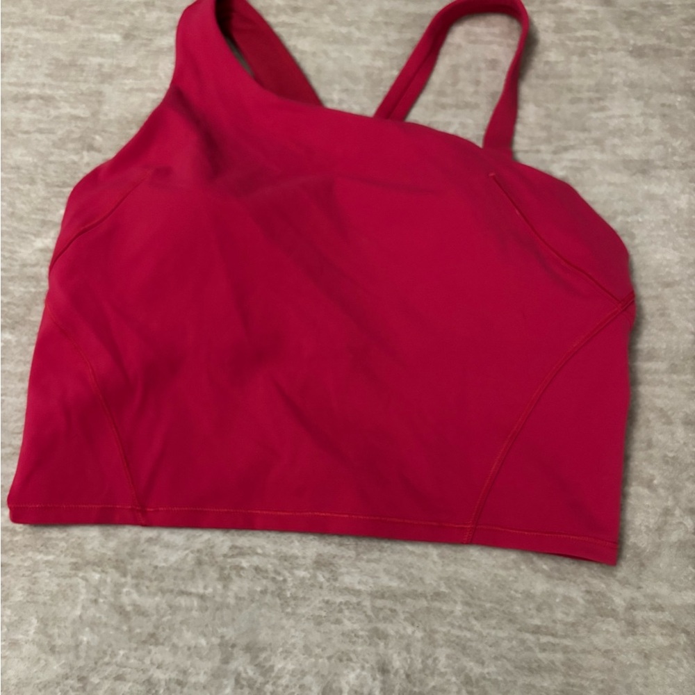 lululemon athletica Cherry Mist Asymmetrical Crop Tank